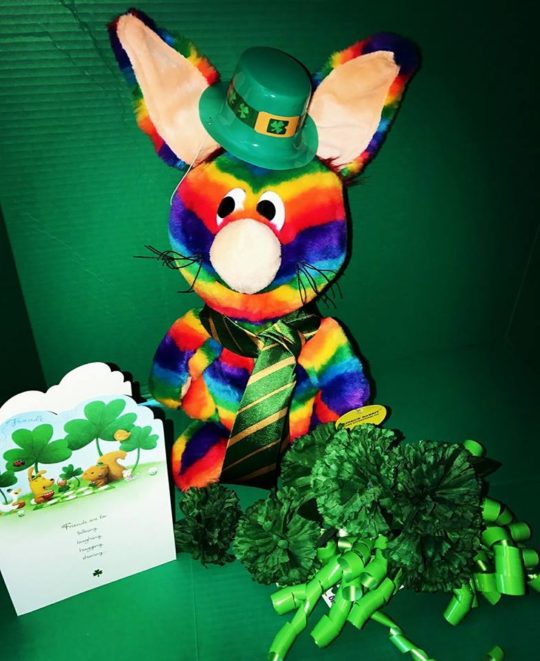 Rainbow Rabbit Celebrates Saint Patrick's Day