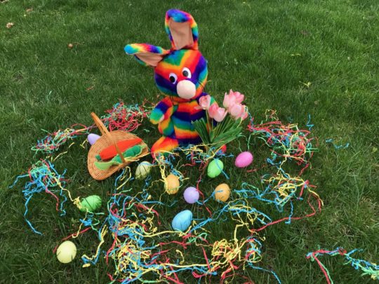 Rainbow Rabbit on Easter 2017!