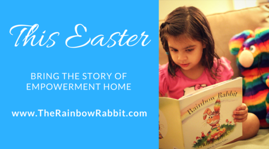 Rainbow Rabbit is a great Easter gift!